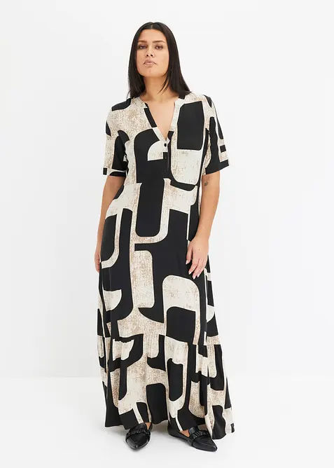 Robe longue et douce en jersey viscose, bonprix