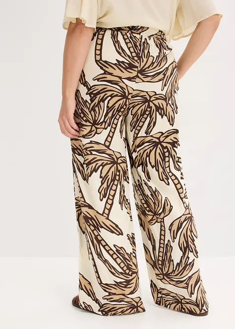 Pantalon large en viscose fluide, bonprix