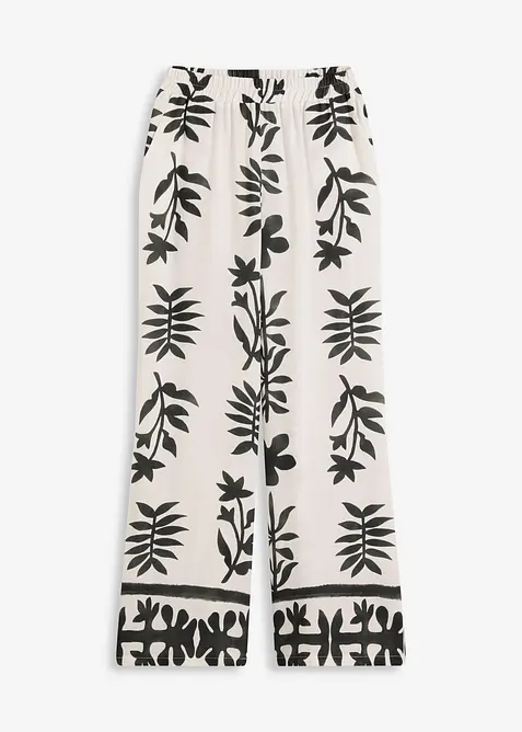 bedruckte Hose aus flie&szlig;ender Viskose, bonprix
