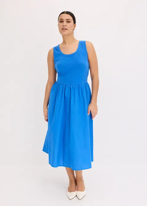 Robe en jersey bi-mati&egrave;re, bonprix