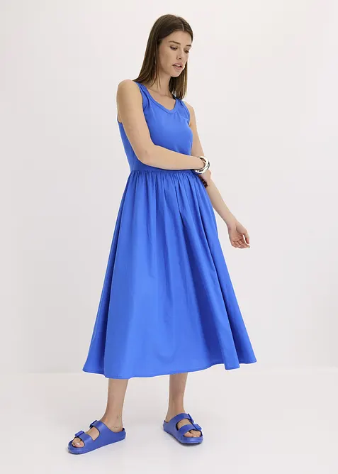 Jerseykleid im Materialmix, bonprix