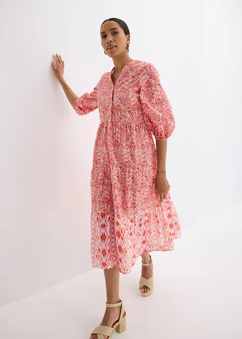 Midikleid aus leichter Baumwolle, bonprix