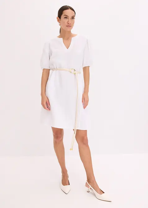 Robe courte en gaze de coton, bonprix