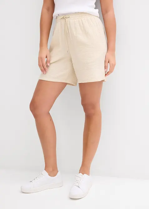 Short en gaze de coton, bonprix