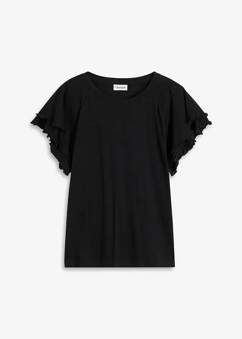 Shirt mit verspielten &Auml;rmeln, bonprix