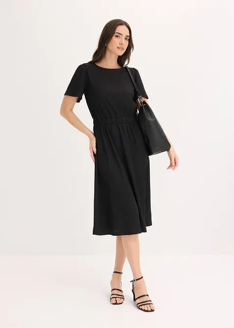 Robe &eacute;vas&eacute;e en jersey, bonprix