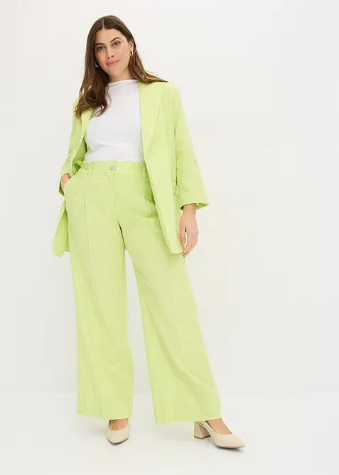 Palazzo-Hose aus leichtem Leinen-Mix, bonprix
