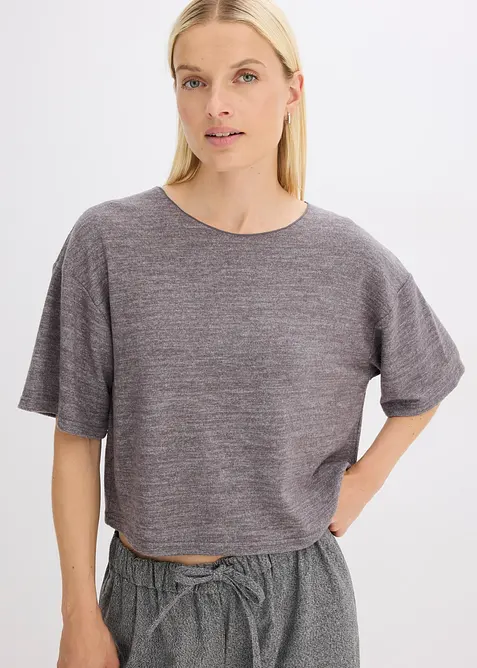 T-shirt court et boxy, bonprix
