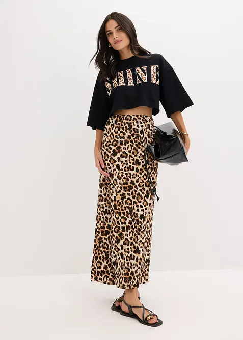 Kurzes T-Shirt aus reiner Bio-Baumwolle, bonprix