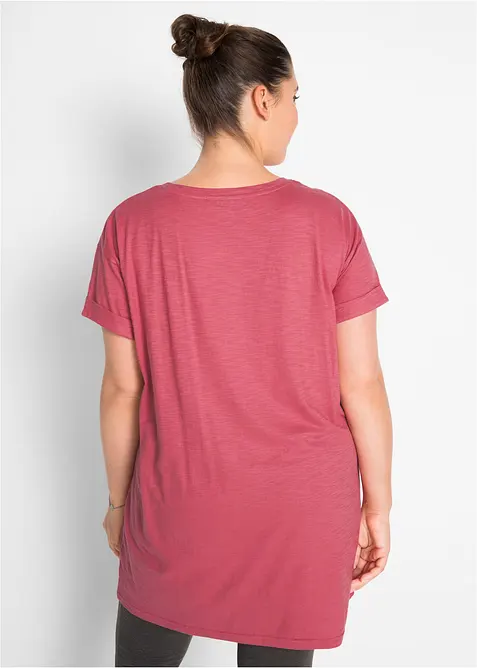 Boxy-Longshirt mit kurzen &Auml;rmeln, bonprix