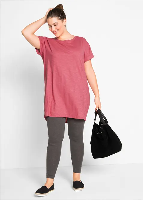 Boxy-Longshirt mit kurzen &Auml;rmeln, bonprix