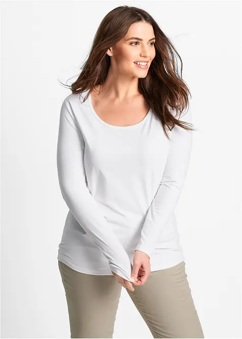 Figurbetontes Langarmshirt, bonprix