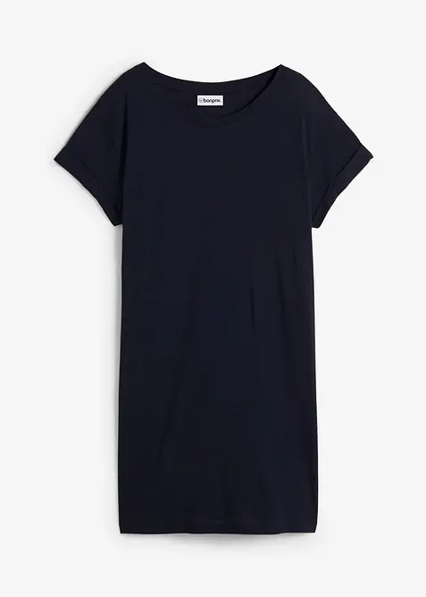 Boxy-Longshirt mit kurzen &Auml;rmeln, bonprix