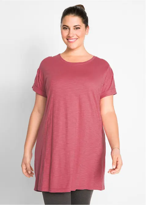 Boxy-Longshirt mit kurzen &Auml;rmeln, bonprix
