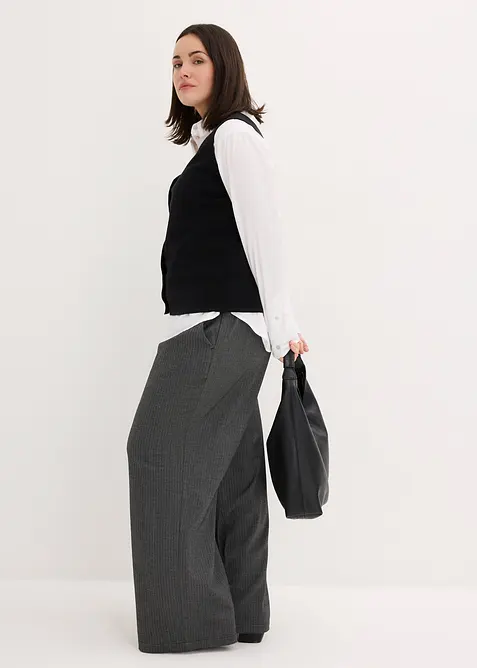 Feinstrick-Weste mit Kn&ouml;pfen, bonprix