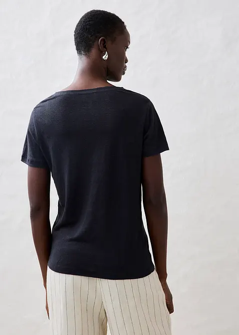 T-Shirt aus reinem Leinen, bonprix