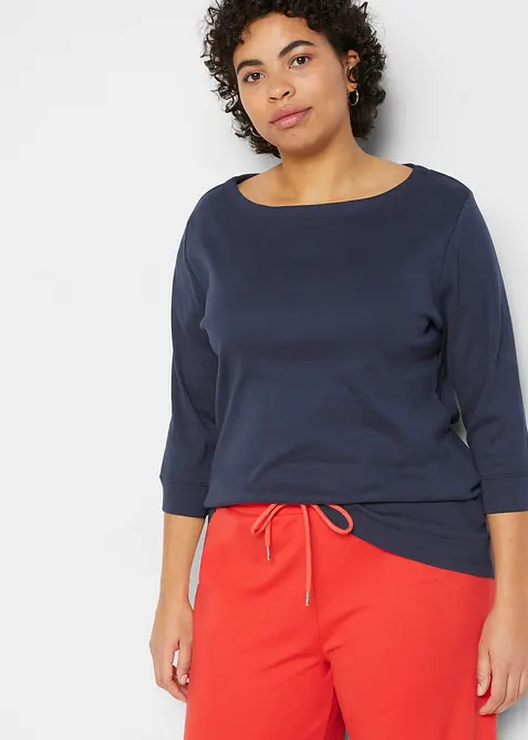 Langarmshirt aus reiner Bio-Baumwolle, bonprix