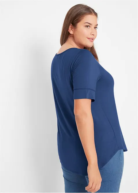 T-shirt long et doux en viscose, bonprix