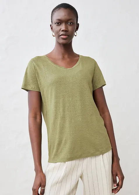 T-Shirt aus reinem Leinen, bonprix