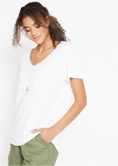 T-Shirt aus reinem Leinen, bonprix