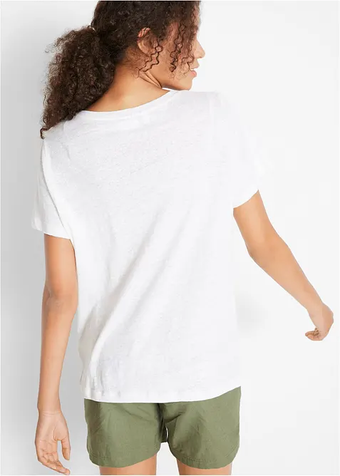 T-Shirt aus reinem Leinen, bonprix
