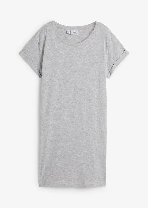 T-shirt long et boxy &agrave; manches courtes, bonprix