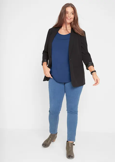 T-shirt long et doux en viscose, bonprix