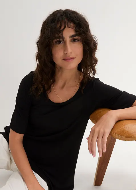 Long-Shirt aus softer Viskose, bonprix