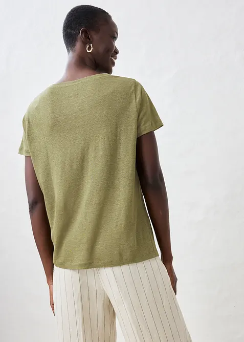T-Shirt aus reinem Leinen, bonprix