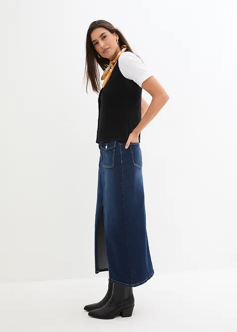 Feinstrick-Weste mit Kn&ouml;pfen, bonprix