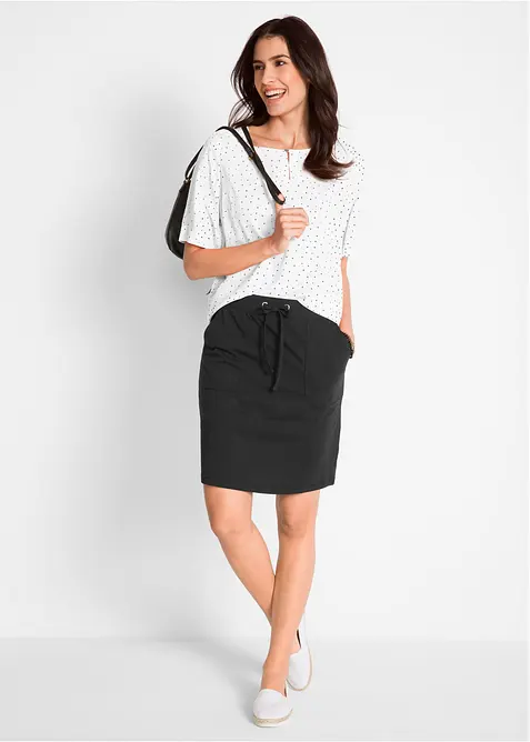 Stretch-Rock aus Bio-Baumwolle mit Stretch, bonprix