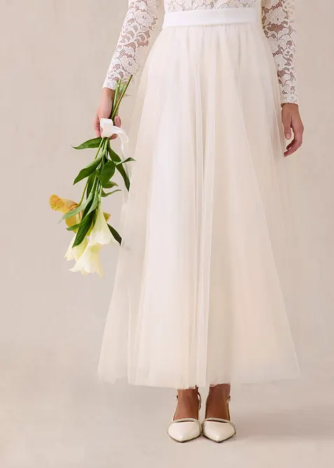 Maxirock aus zartem T&uuml;ll, bonprix