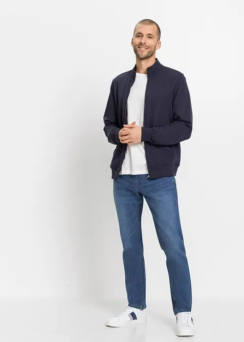 Jean jogger droit et l&eacute;ger &agrave; taille &eacute;lastiqu&eacute;e, regular, bonprix