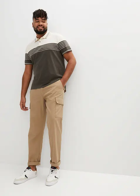 Jersey Poloshirt aus reiner Baumwolle, bonprix