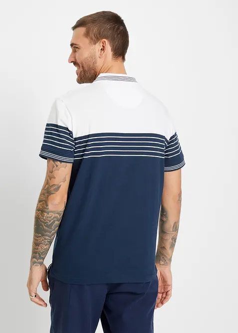 Jersey Poloshirt aus reiner Baumwolle, bonprix