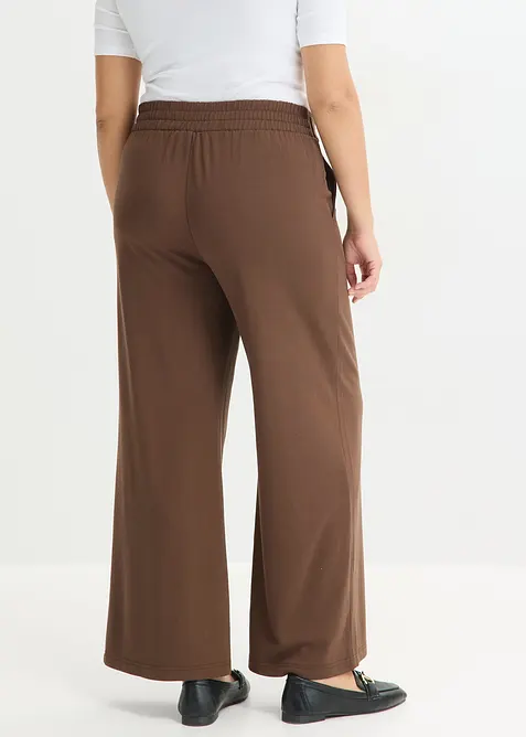 Pantalon en jersey &agrave; patte d&eacute;corative, bonprix