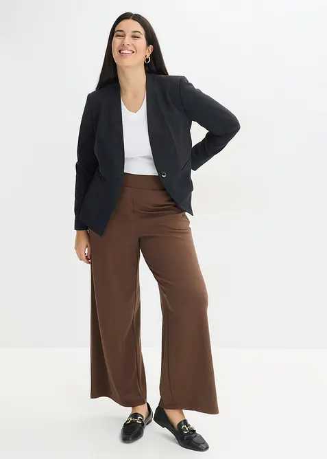Pantalon en jersey &agrave; patte d&eacute;corative, bonprix