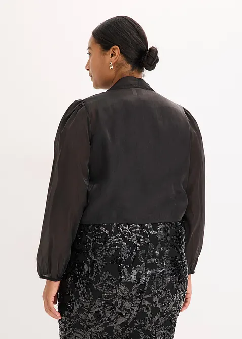 Bol&eacute;ro en tulle fin avec d&eacute;tail &agrave; nouer, bonprix