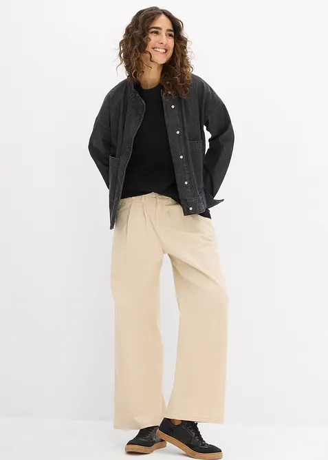 Oversize-Shirt aus reiner schwerer Bio-Baumwolle, bonprix