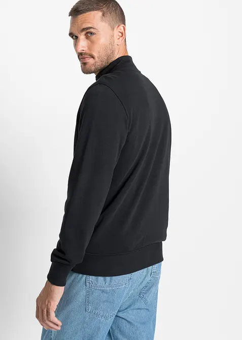 Sweat zipp&eacute; &agrave; col montant, bonprix