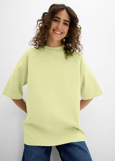 Oversize-Shirt aus reiner schwerer Bio-Baumwolle, bonprix