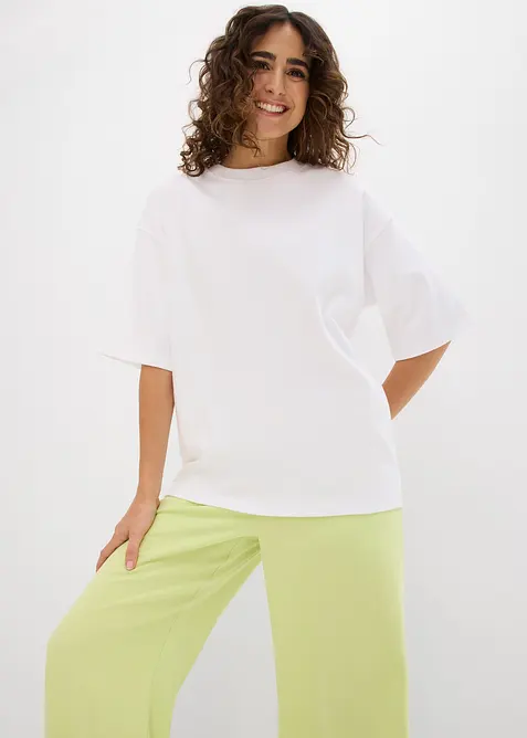 Oversize-Shirt aus reiner schwerer Bio-Baumwolle, bonprix