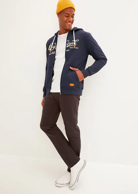 Sweat zipp&eacute; &agrave; capuche, int&eacute;rieur gratt&eacute; doux, bonprix