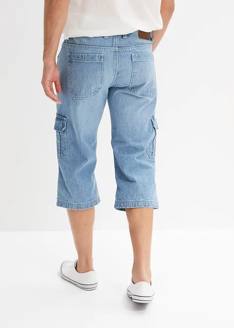 Jean cargo extensible longueur 3/4, coupe droite regular, bonprix