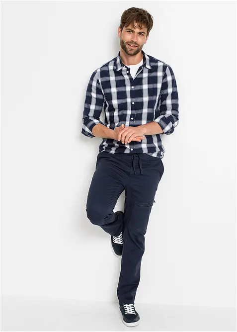 Langarmhemd aus reiner Baumwolle, bonprix