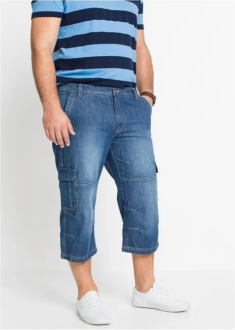 Regular Fit 3/4 Cargojeans, Straight, bonprix