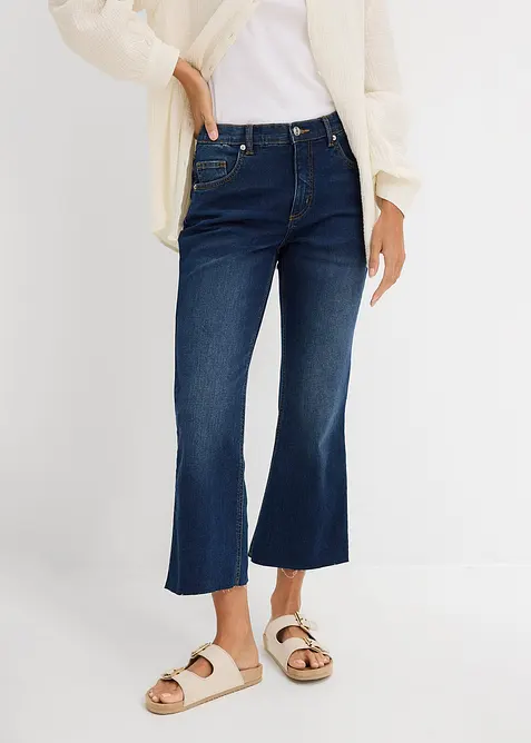 Bootcut-Jeans High Waist, cropped, bonprix