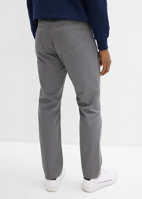 Pantalon regular en twill, droit, 100% coton, bonprix