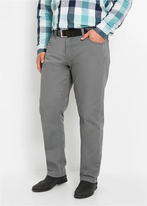 Pantalon regular en twill, droit, 100% coton, bonprix