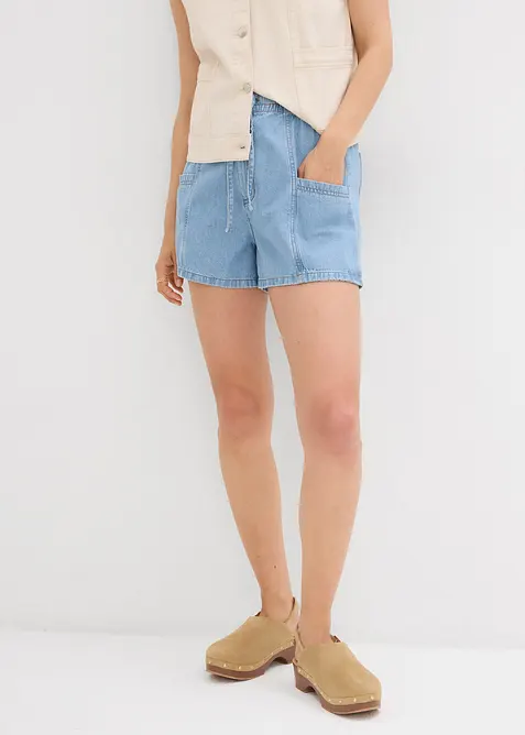 Jeans-Shorts High Waist, Bequembund, bonprix